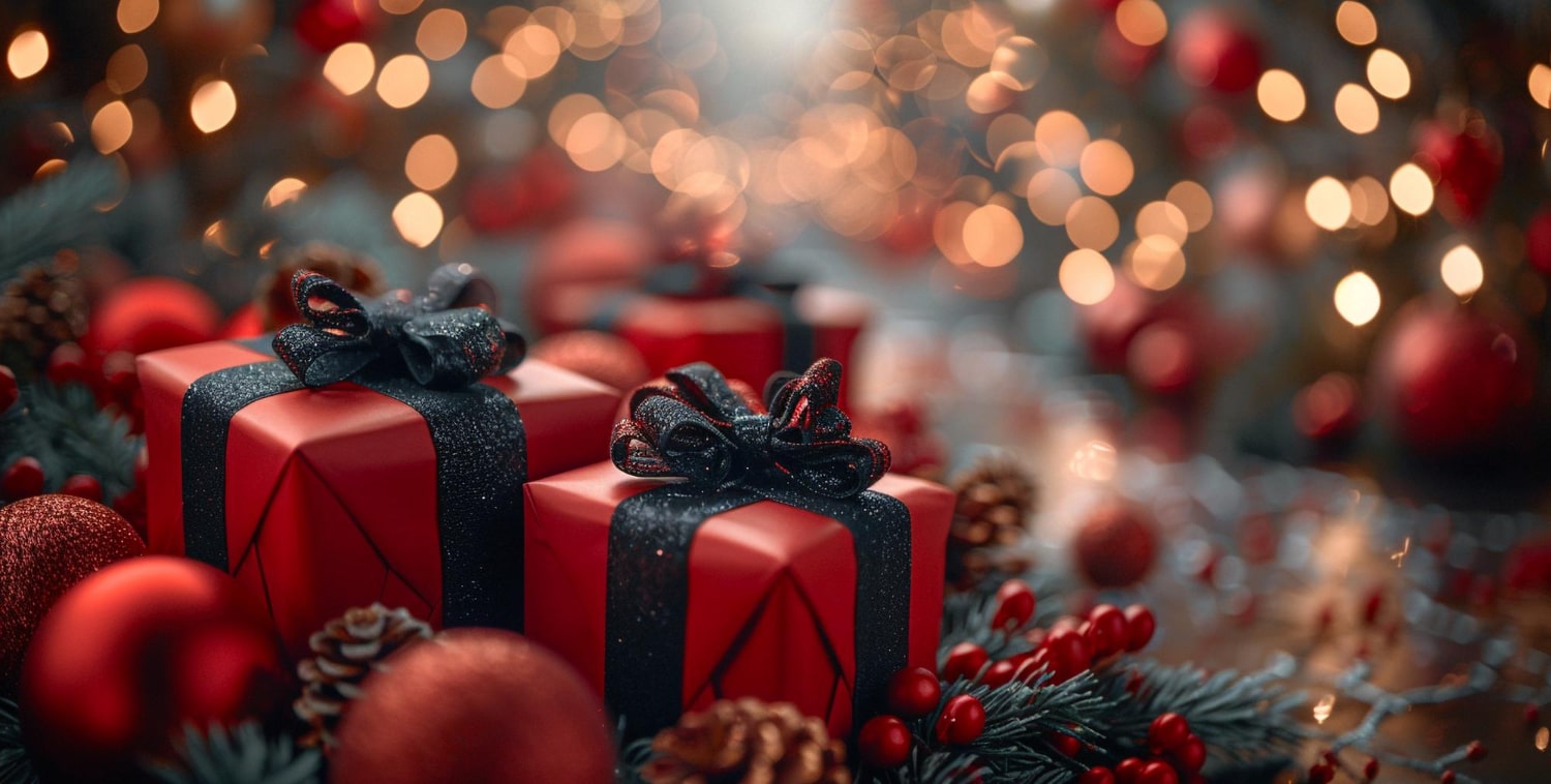 christmas presents under tree