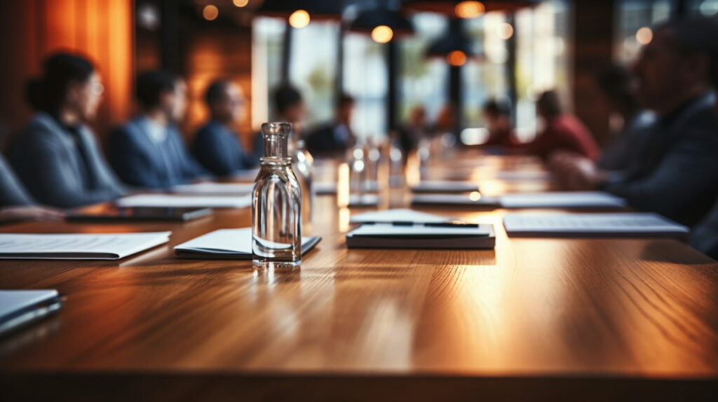 company-secretary-meeting-with-closeup-of-table-and-people-in-background